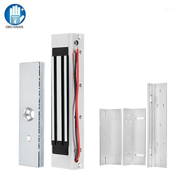 

waterproof 180kg/350lbs electric magnetic lock dc12v electromagnetic locks zl bracket for electronic door access control system1