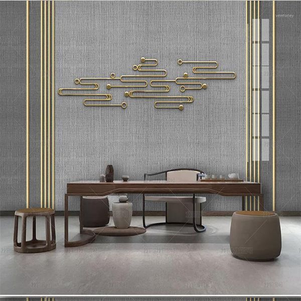 

wallpapers chinese style 3d national tide wind wall paper label individual simple light luxury wallpaper living room background wall1