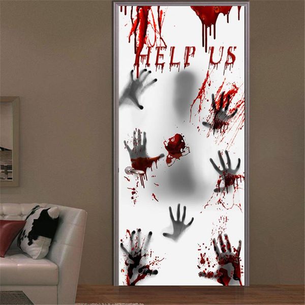 

halloween decorations for homehorrible halloween bloody handprint stickers wall door sticker halloween party decor haunted prop sqcgwm