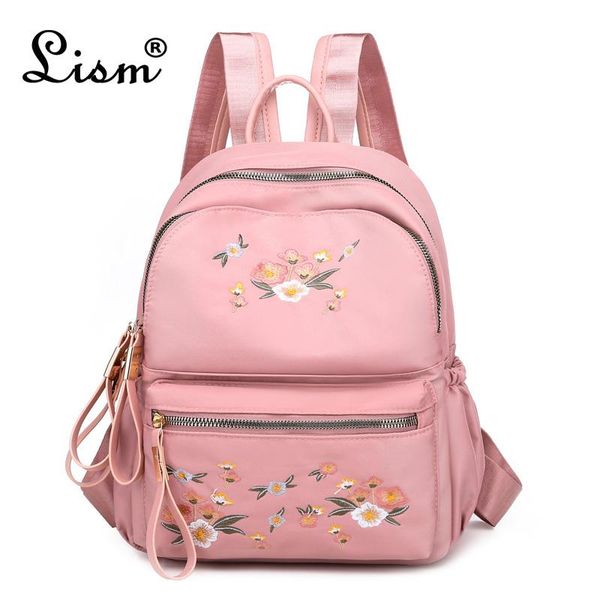 

waterproof oxford cloth backpack new large capacity youth girl school bag luxury designer ladies embroidery travel bag 2020 new bbyody