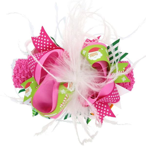 

5pcs florals christmas headband newborn baby turban elastic princess hairbands child kids pearl fresh cute headwear haarband yxltjn ly_bags, Slivery;white