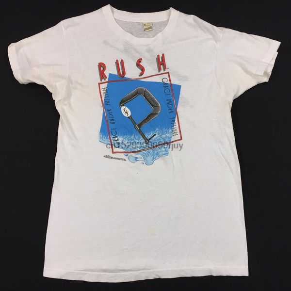 

sport vintage 80s rush grace under pressure 1984 tour concert shirt