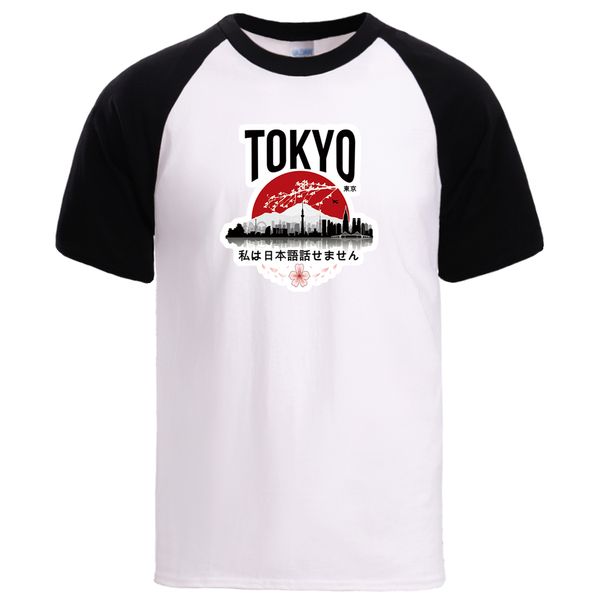 

tokyo i don't speak japan mens casual loose fit raglan tee brand loose fit short sleeve tshirt hooded sweatshirt hoodie men t shirt