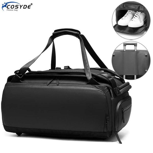 

2021 42l men travel bag luggage multi-functional gym bags wet dry fitness bag outdoor shoulder travel gym