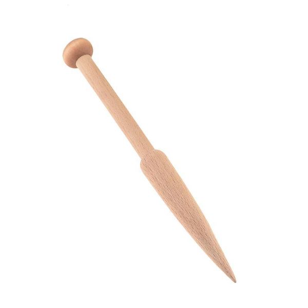 

1 piece wood diy weaving tool woven sweater scarf tapestry bobbin stick single head solid crochet ho jllmtm, Silver