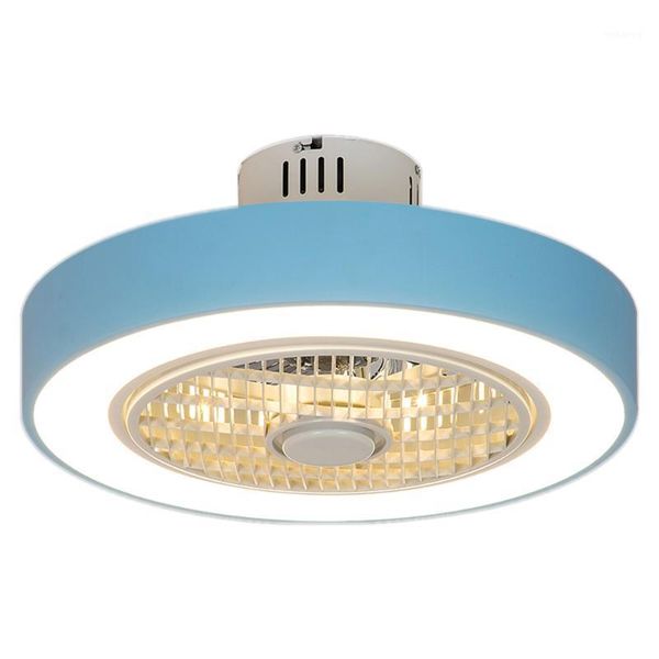 

electric fans 220v macaron fan ceiling with remote control dimming 19 inch cute lamp for girl bedroom ventilador de techo1