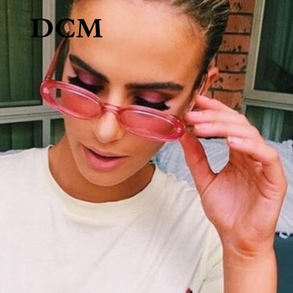 

sunglasses dcm cute small cat eye women vintage ladies brand round sun glasses oval uv400, White;black