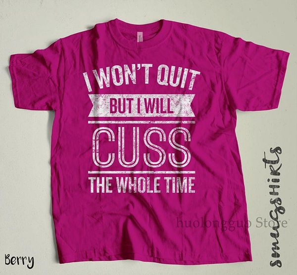 

i won't quit but i will cuss the whole time funny gym women workout workout fitness funny sport hooded sweatshirt hoodie t shirt