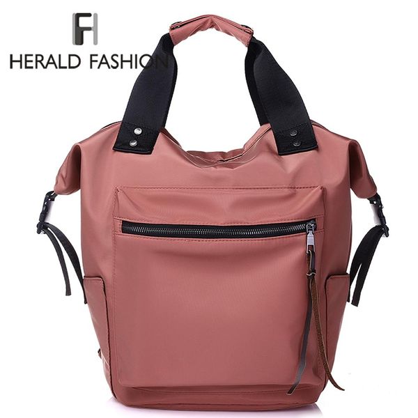 

herald nylon backpack women casual backpacks ladies waterproof high capacity back to school bag teenage girls travel students yxlxmi xhlove