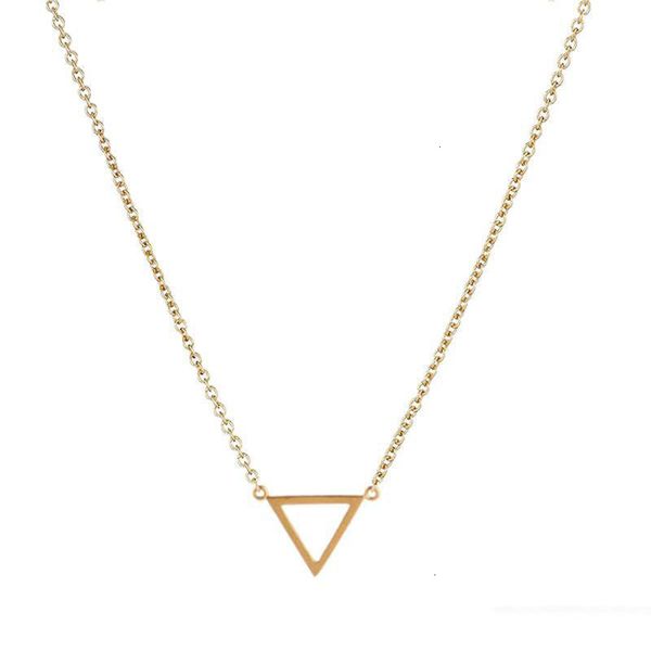 

factory8fiangle necklace balance card pendants high with hollow for women clavicle