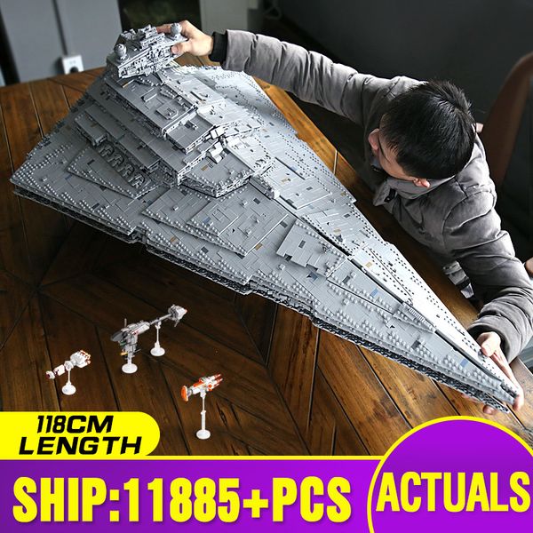 

13135 star toys wars the moc-23556 isd monarch star destroyer compatible with 75252 building blocks bricks kids christmas gifts 1008