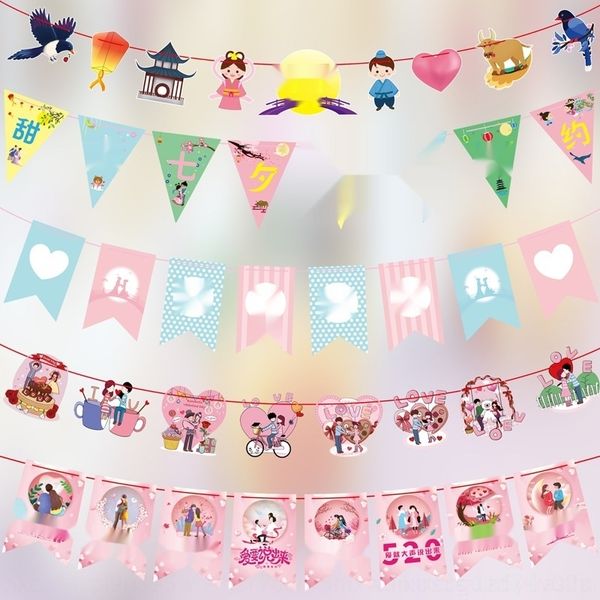 

ke2jg romantic mall valentine's day decorations shopping chinese puzzle jigsaw puzzleflag-pulling jigsaw puzzle flower shop restaurant