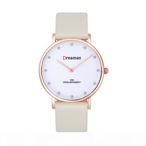 

dreamas fashion personality lady quartz watch d0167 d168 d169 d170 support wholesale and retail, Slivery;brown