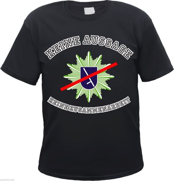 

anti cops t shirt keine aussage / keine zusammenarbeit s bis 3xl schwarz short sleeve cotton t shirt sport hooded sweatshirt hoodie