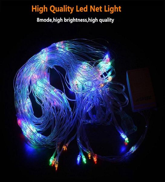 

net led гирлянд 8modes 220v 1.5x1.5m 3x2m 4.2x1.6m фестиваль новогоднее украшение новый год свадьба водонепроницаемый jllsum ffshop2001