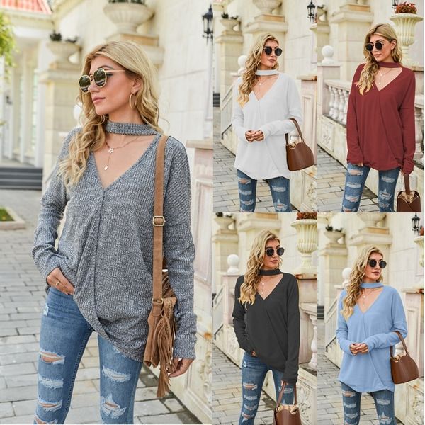 

2021 female autumn and winter new v-neck pulley women's jacket jersey 4qap, Tan;black