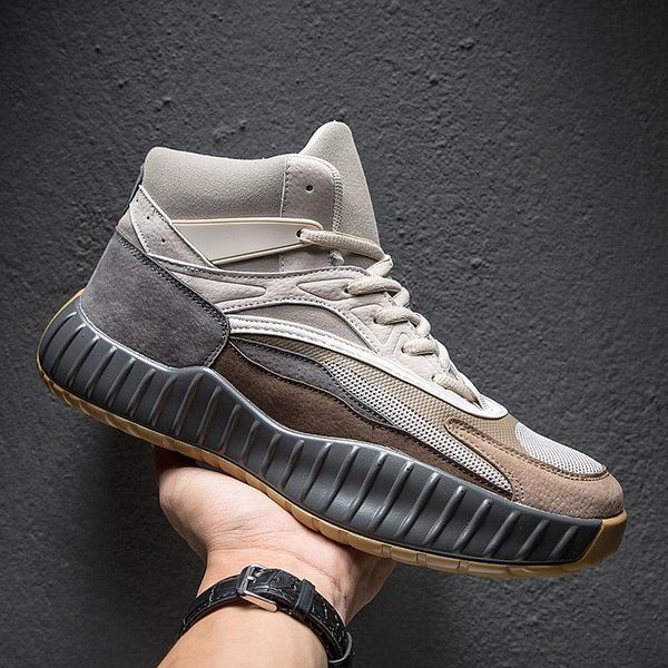 

boots fl jumpmore basketball shoes comfortable high gym training ankle outdoor men sneakers, Black