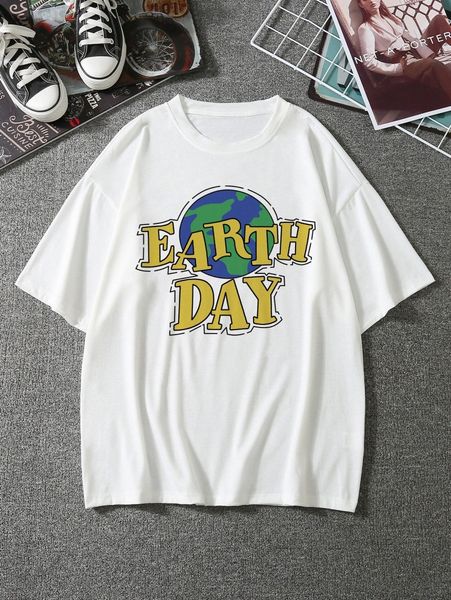 

men drop shoulder letter graphic tee w2tr#, White;black