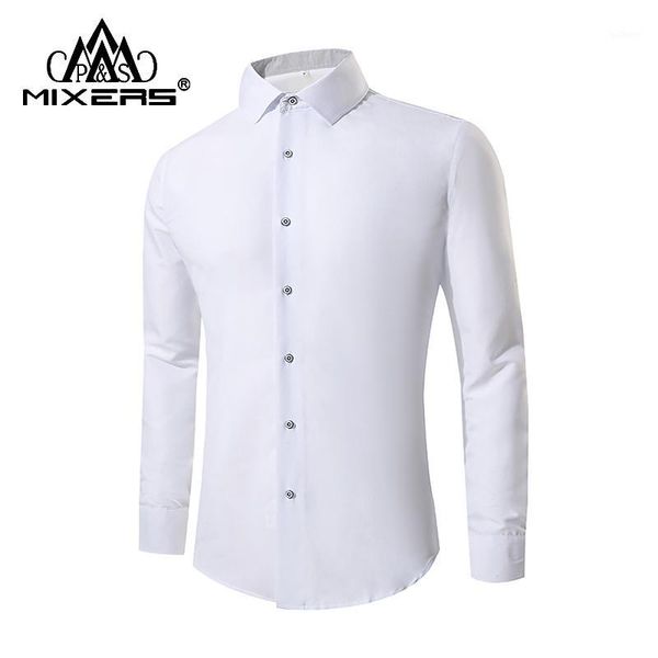 

slim fit men's white shirts long sleeve casual white shirt men dress shirt long sleeve wedding male clothing1, White;black