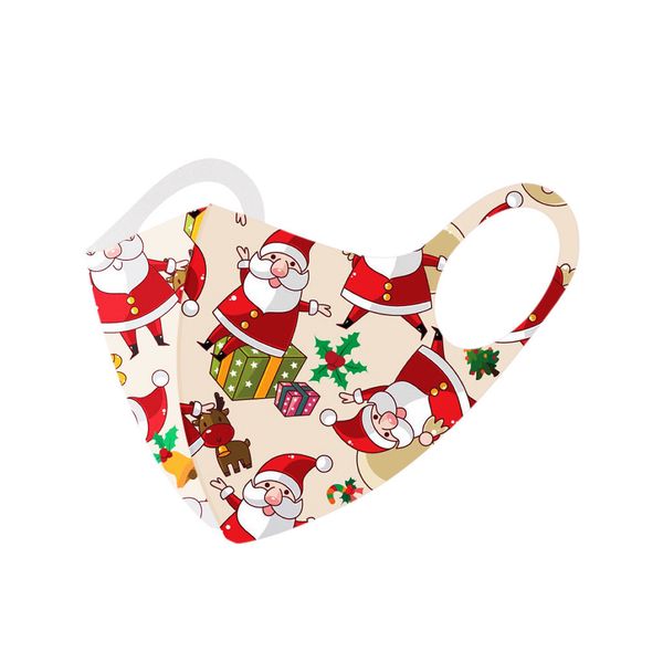 

fashion santa claus printed christmas children new 1pc adjustable windproof reusable face mask dustproof breathable masque