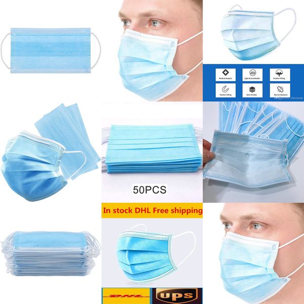 

non-woven designer mask disposable mask 3-layer protection and personal health masks face sanoutletoki4
