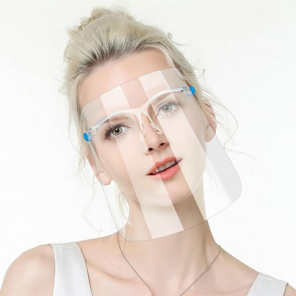 

anti-fog transparent shield protective hd mask 500pcs full face oil-splash splash-proof anti saliva prot
