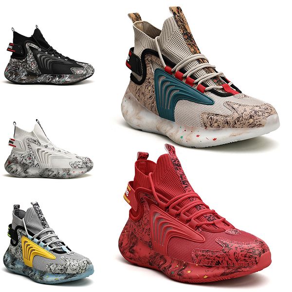 

non-brand fashion men running shoes outdoor mens guys trainers black triple white cool grey all red sports sneakers color #8 40-47