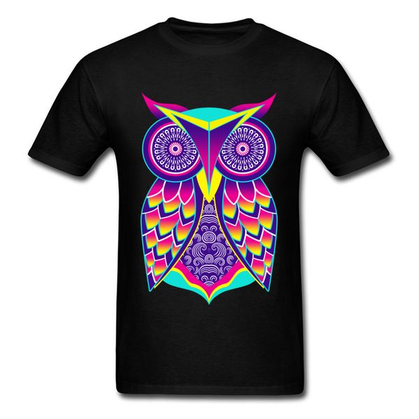 

австралийский сова ретро искусство высокого качества органический повседневный homme 3d digital pattern tshirt для night owl толстовка с кап