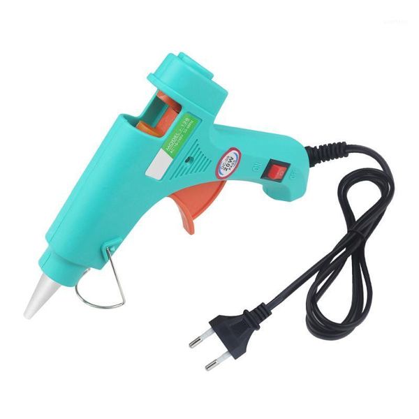 

20w melt glue gun 110-220v diy adhesive tools mini electric heating glue guns with 0.7x10cm sticks1