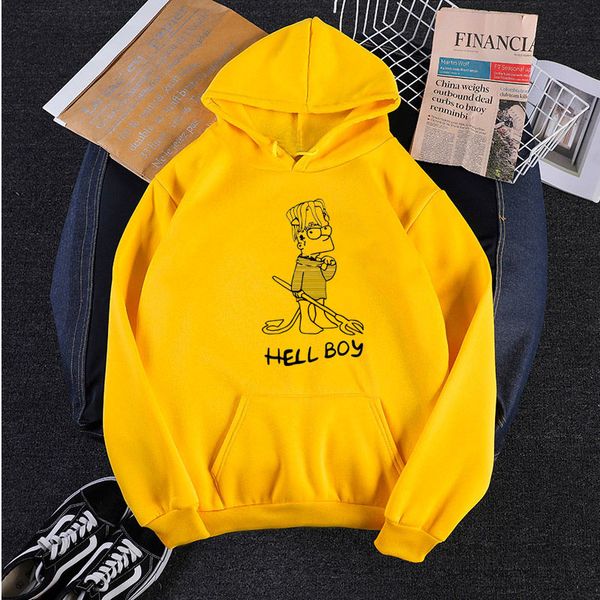 Hellboy bart simpson hoodie Clearance