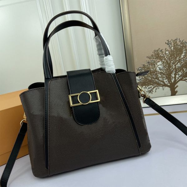 

old flower handbag popular portable crossbody bag cowhide printed coated canvas practical and fashionable lady elegant shoulder bag