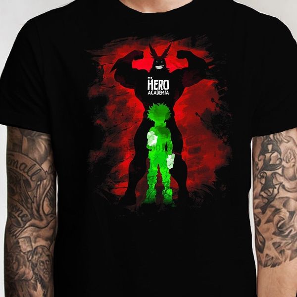 

my hero ocodemio onime mongo premium t-shirt izuku deku midoriyo ond oll might(2) sport hooded sweatshirt hoodie