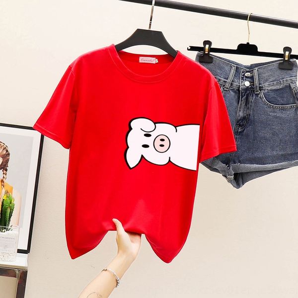 

fqf loversshort sleeve versatilesmall crowd based new 2020 net t-shirt red t-shirt spring loose clothes women's summer outfit plid3, White