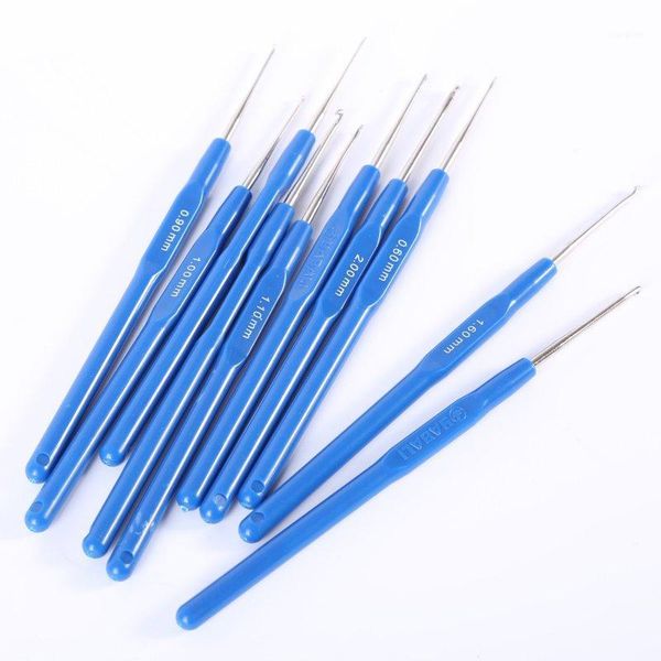 

10pcs/set crochet hook knitting needles stitches sewing craft crochet set weave yarn knitting tools1, Black