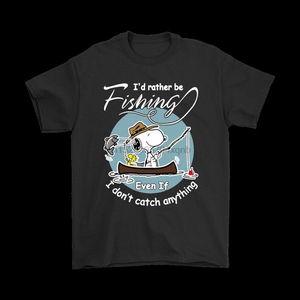

brand id rather be fishing even if i doncatch anything peanuts t-shirts 2019 summer menshort sleeve t-shirt sport hooded sweatshirt hoodie