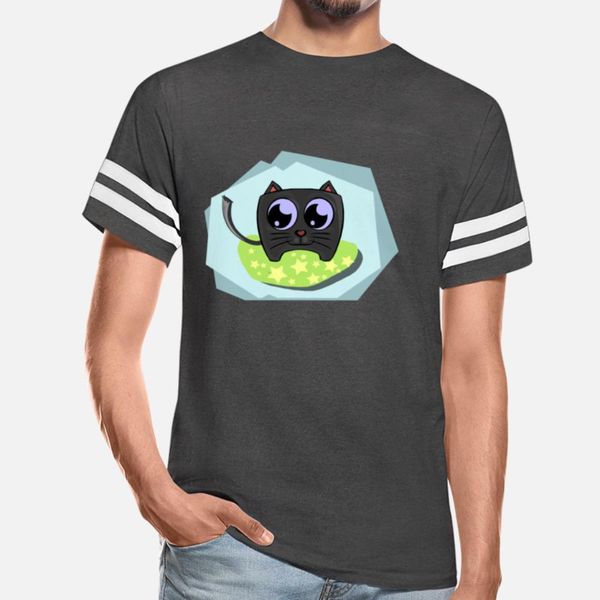 

sweet black cat with blue background designers graphic t shirt crewneck print summer tracksuit hoodie sweatshirt