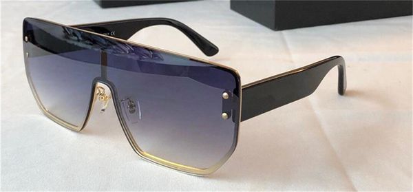 

new fashion sunglasses 1134 retro design big face square one-piece lens frameless metal frame uv400 protective sunglasses quality, White;black