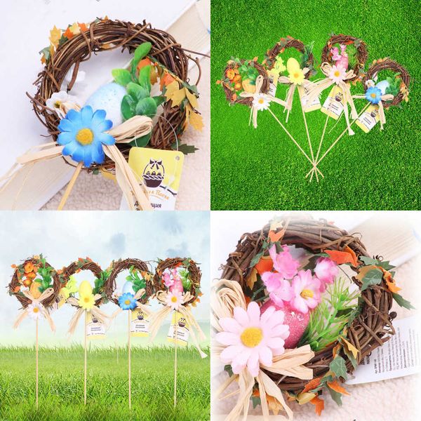 

gift easter decoration wreath flower egg table door ornament parade festive supplies