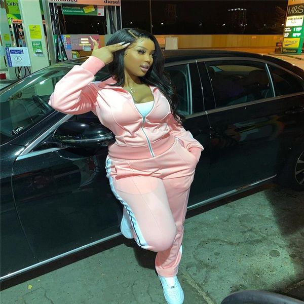 

winter jogging capris jacket pants 2 piece set women s-2xl fall outfits sleeve tracksuit long casual cardigan+leggings suit clothing 43 wabm, Black