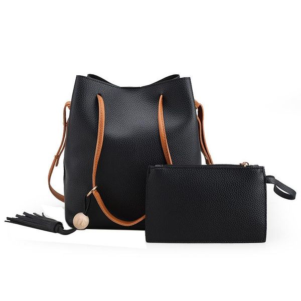 

new women bag wood beads tassel decoration composite bag women handbags fashion casual shoulder