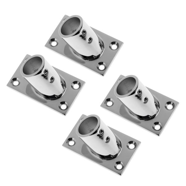 

4 шт heavy duty 316 из нержавеющей стали палубы поручень square base rail fitting 7/8 \ '' - 60 градусов