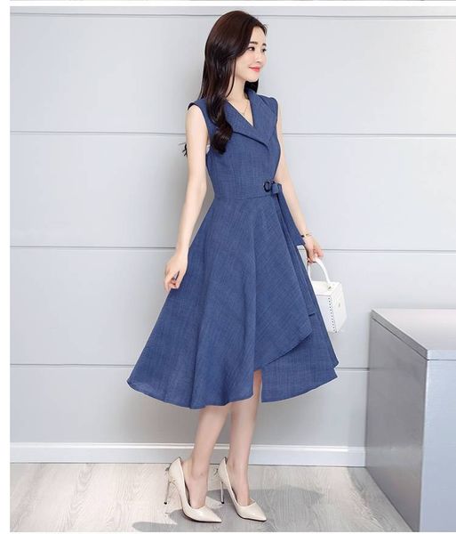 

2021 new new style women summer dresses solid office dress women plus size women clothing vestidos s5hw, Black;gray