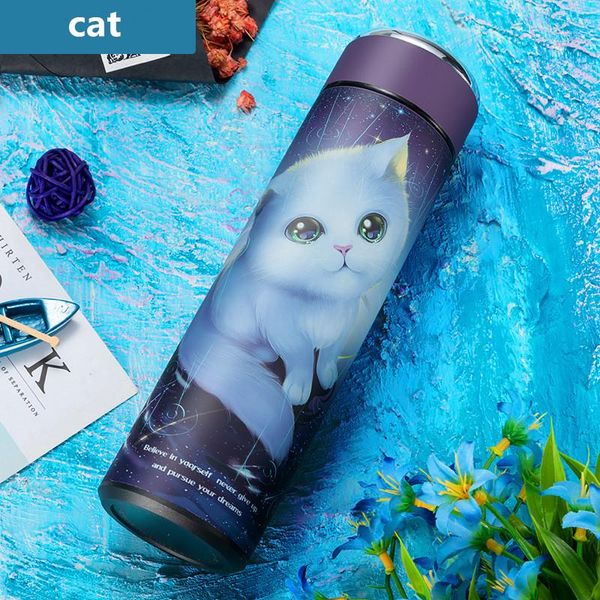 

print mugs thermos tea 480ml 16oz the water 18 8 bottle infuser peacock thermals cup vacuum new with coffee tea steel stainless qylzrd