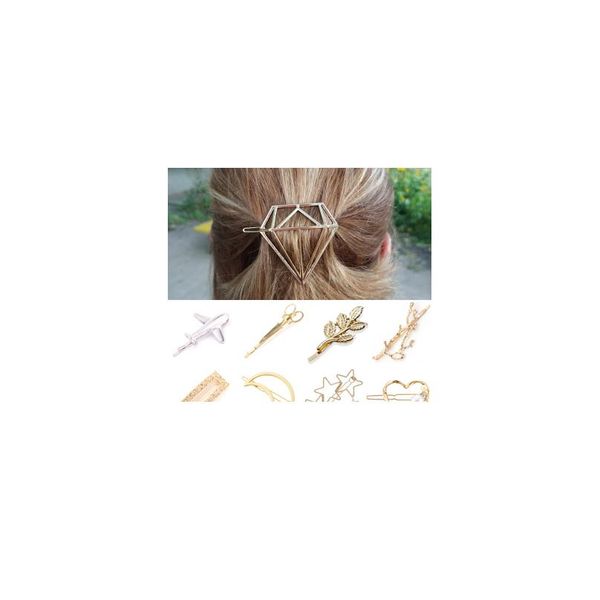 

glamour fashion hair clip hair pins for women sweet hairpin jewelry lady pearl barrette stick heart headwear kid girls wmtkmh, Black;brown