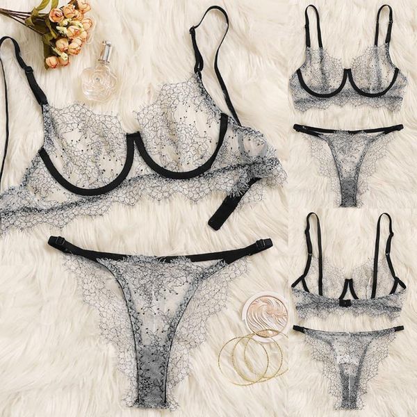 

women lingerie corset lace underwire racy muslin sleepwear underwear and briefs sous vetement femme ensemble1, Red;black