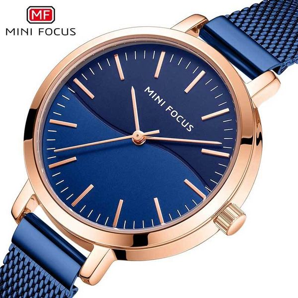 

minifocus ladies fashion casual watch quartz stainless steel mesh belt waterproof ladies watch drop shipping relogio feminino, Silver