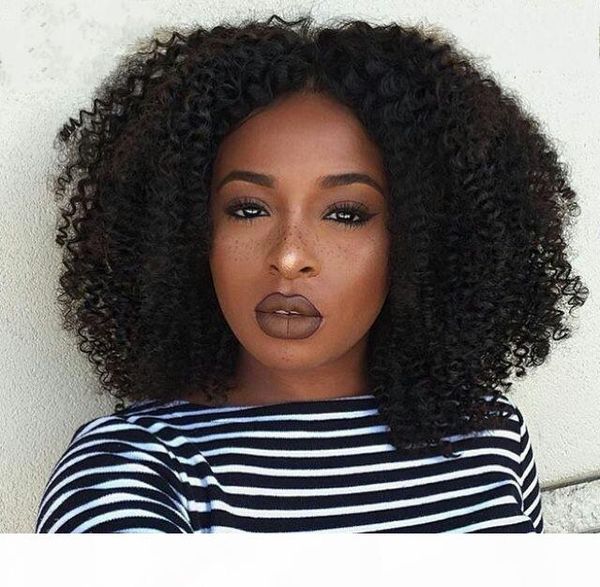 

mongolian human hair full lace wigs for women kinky curly virgin hair lace front wig natural hairline, Black;brown