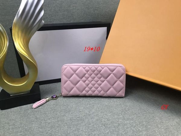 

wholesale designer purse card holder wallet famous brand fashion single zipper men women leather wallet lady ladies long purse, Red;black
