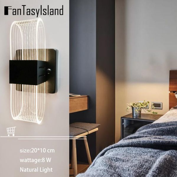 

led wall lamp modern living room bedroom bedside black led sconce creative circle antlers plum blossom aisle corridor wall light