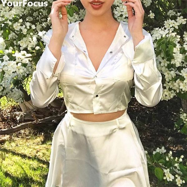 

new arrival vintage ins retro solid oneck white shirts and side zipper white mini skirts women sets yq-8361, Gray